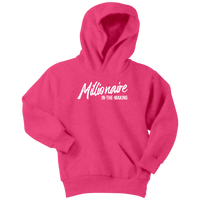 Millionaire-in-the-Making Youth Hoodie WHITE LETTERS