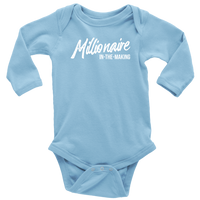 Millionaire-in-the-Making Onesie (Baby Bodysuit) WHITE LETTERS