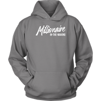 Millionaire-in-the-Making Youth Hoodie WHITE LETTERS