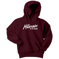 Millionaire-in-the-Making Youth Hoodie WHITE LETTERS